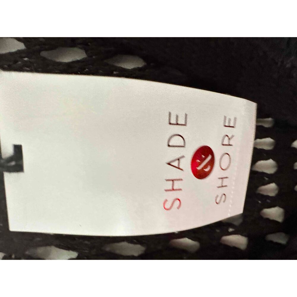 NWT Shade And Shore Dress Womens Size XL Black Sleeveless Mesh V Neck Swim Cover - Picture 4 of 10